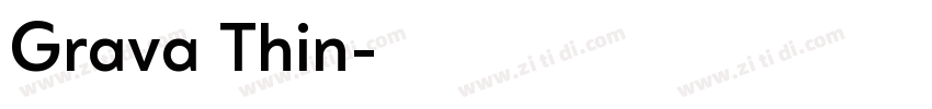 Grava Thin字体转换